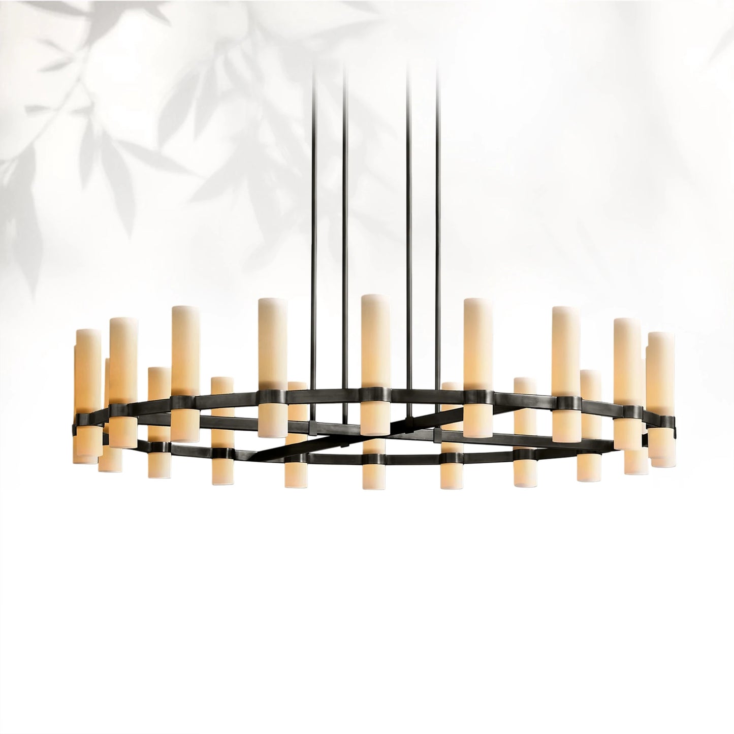 Lavelle Round Milk Glass Chandelier