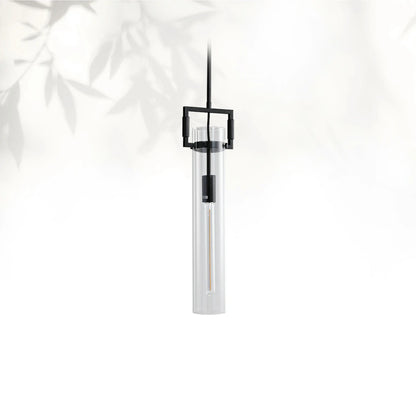 Machine Glass Cylinder Pendant 12" 22"