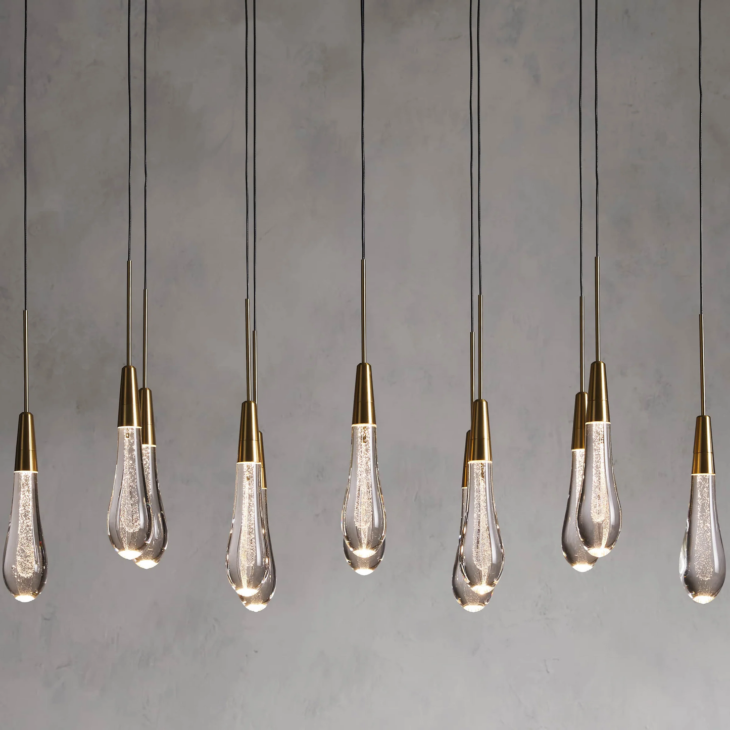 Soltaire Raindrop Linear Chandelier
