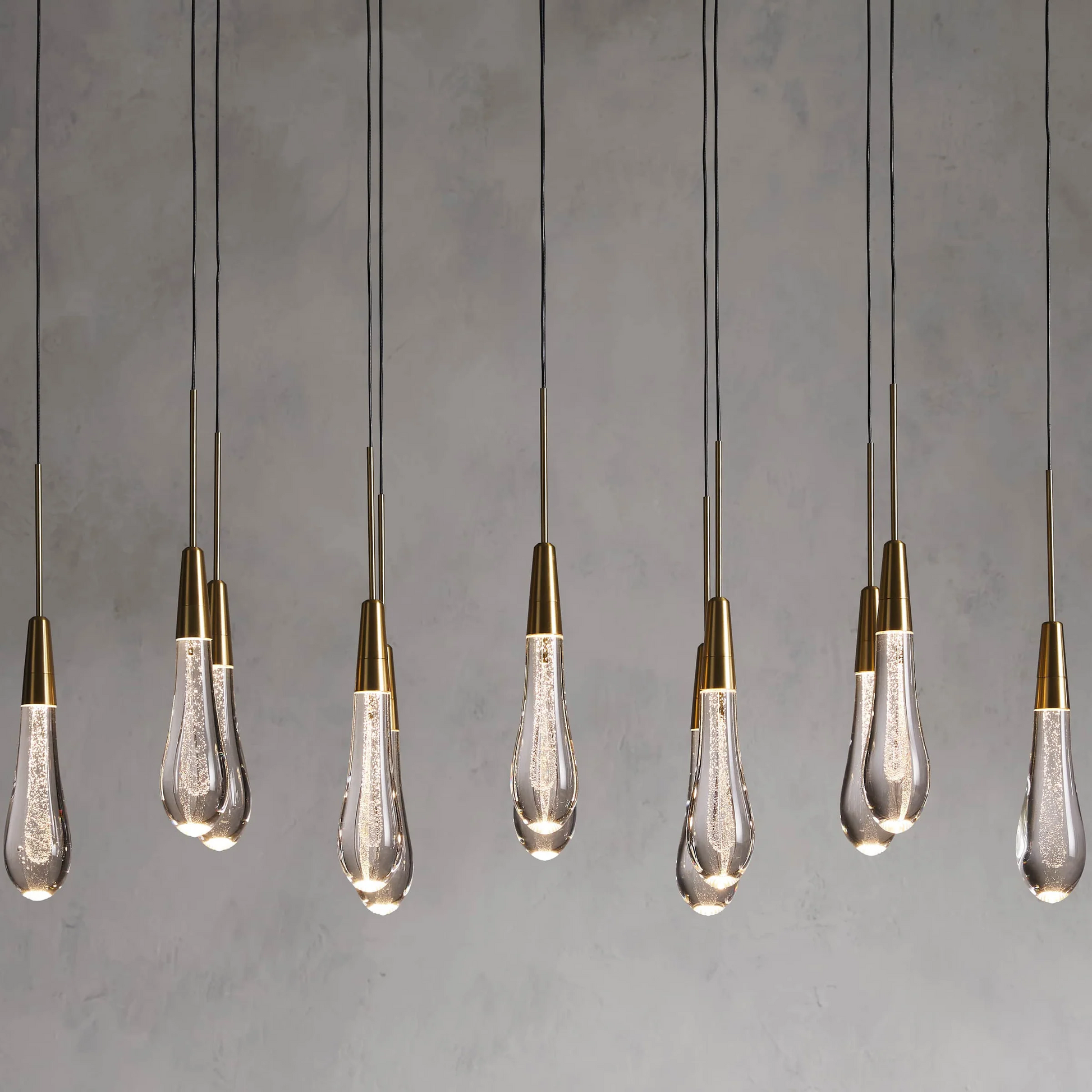 Soltaire Raindrop Linear Chandelier