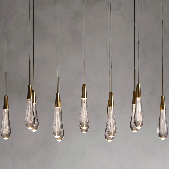 Soltaire Raindrop Linear Chandelier