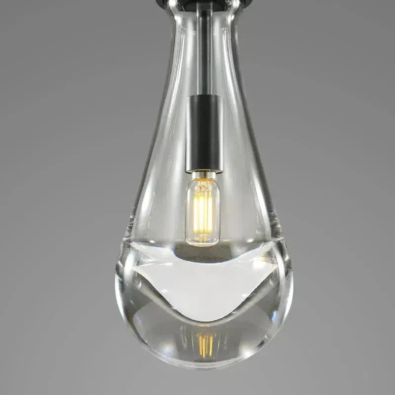Soltaire Raindrop Linear Chandelier 5-Light 36"