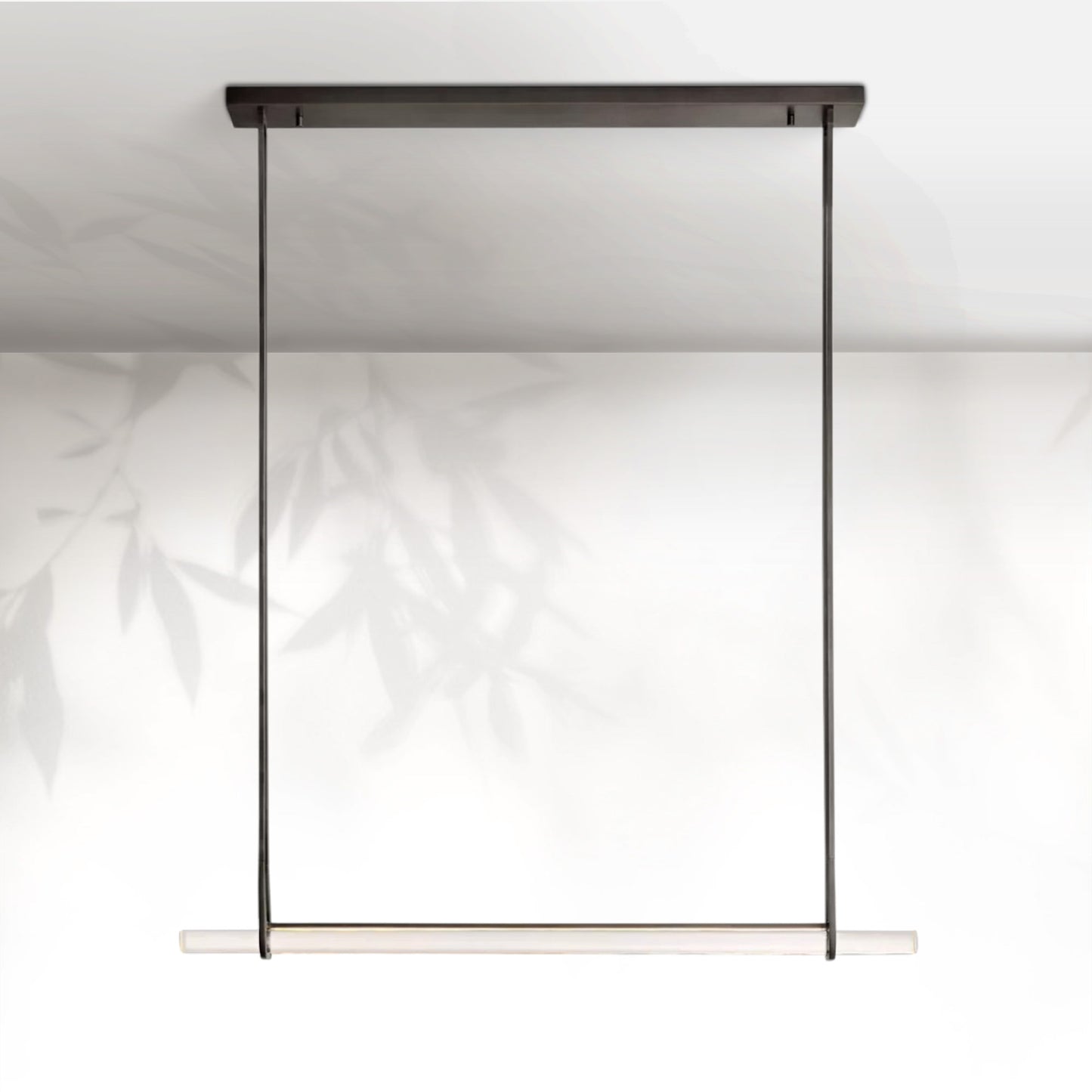 Aedubon Crystal Single Bar Linear Chandelier 60"