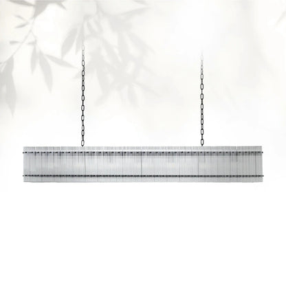 Sun Marcus Glass Rectangle Chandelier 54", 72"