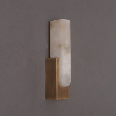 Nimbus Alabaster Brass Wall Sconce