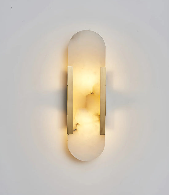 Modern Belange Elongated Alabaster Wall Lamp