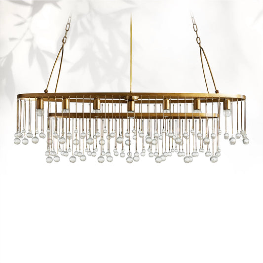 Aubray 7 Light Oval Chandelier
