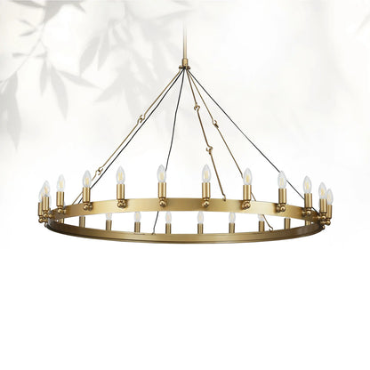 Camins Vintage Candelabra Round Chandelier