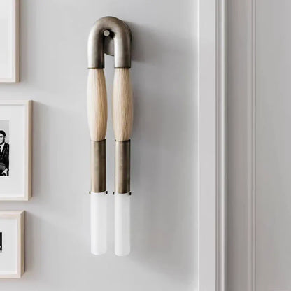 Double Head Antonia Horsehair Sconce