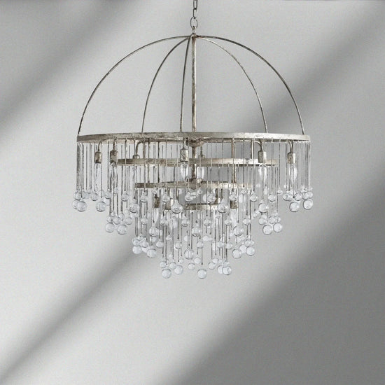 Aubrey Round Chandelier in Silver