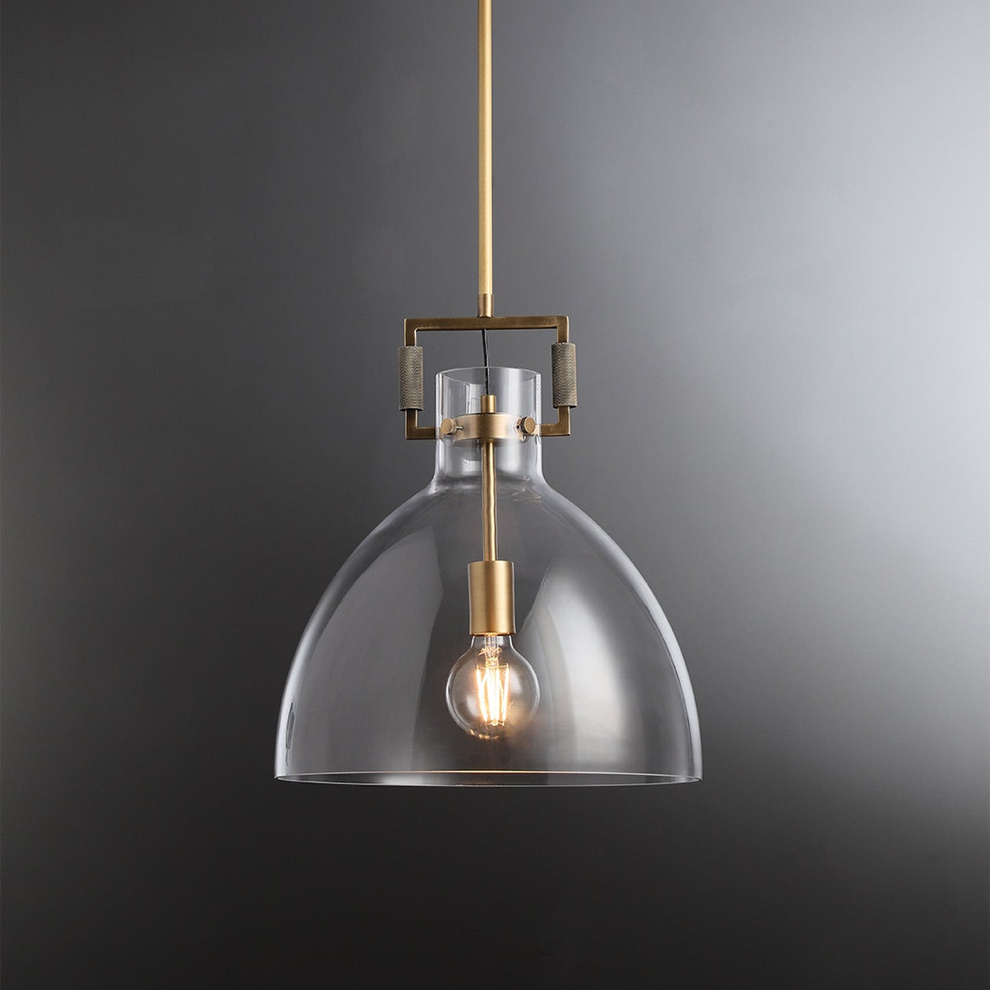 Zephyral Glass Cloche Pendant