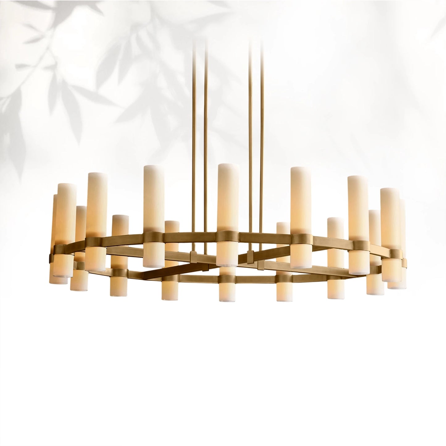 Lavelle Round Milk Glass Chandelier