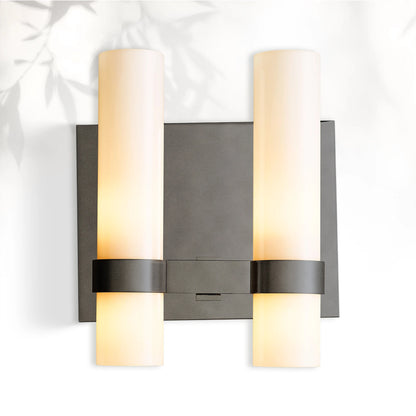 Lavelle Milk Glass Double Sconce