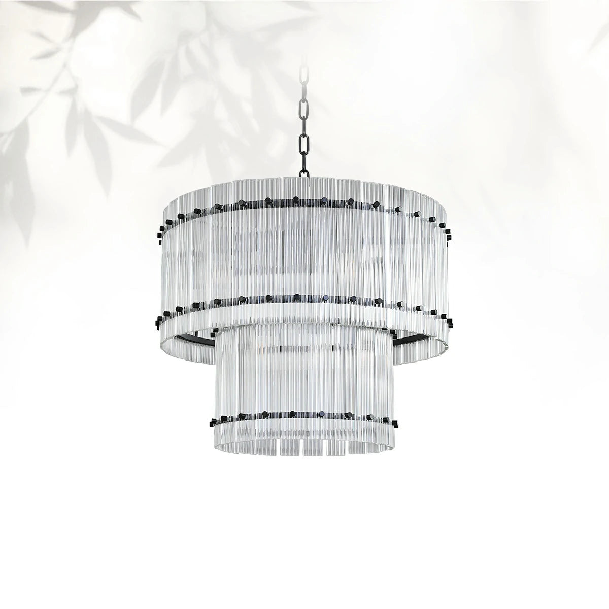 Sun Marcus Two-Tier Glass Round Chandelier 22", 37", 48", 60"