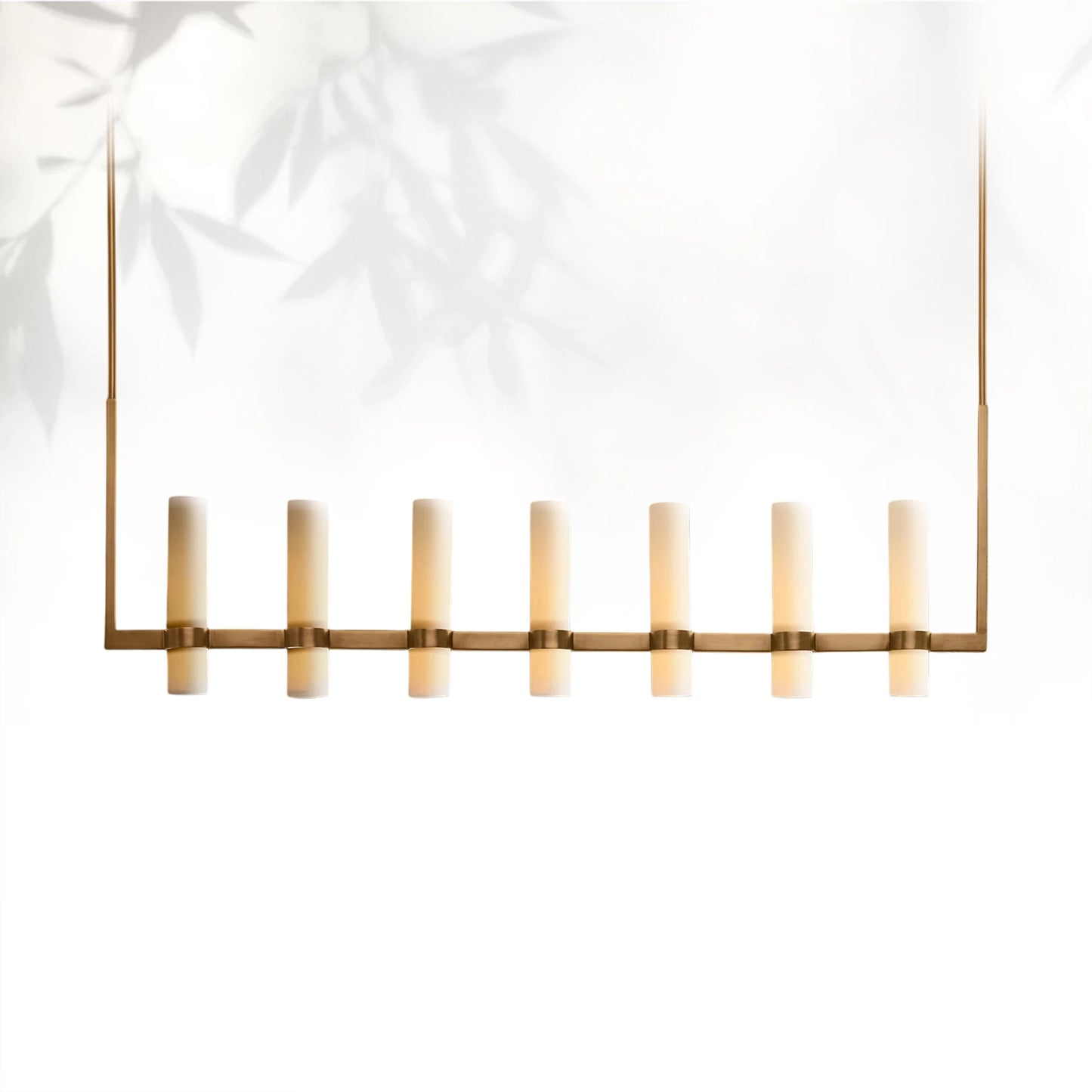 Lavelle Linear Milk Glass Chandelier