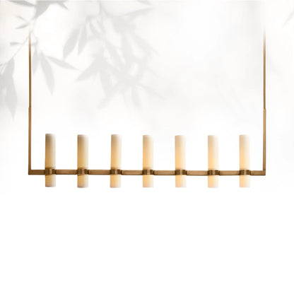 Lavelle Linear Milk Glass Chandelier