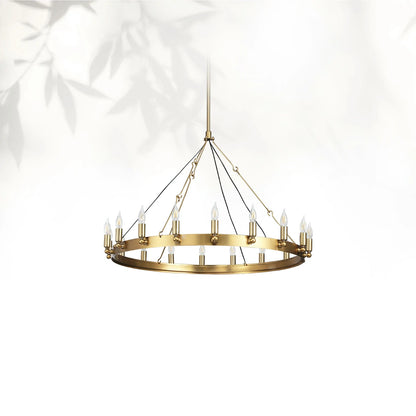 Camins Vintage Candelabra Round Chandelier