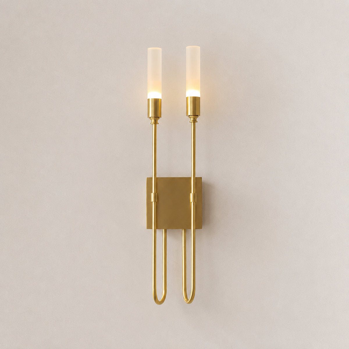 Double Arrow Wall Lamp, 3.9~5.5-Inch x H 23.6-Inch, Antique Brass (brass) for Living Room