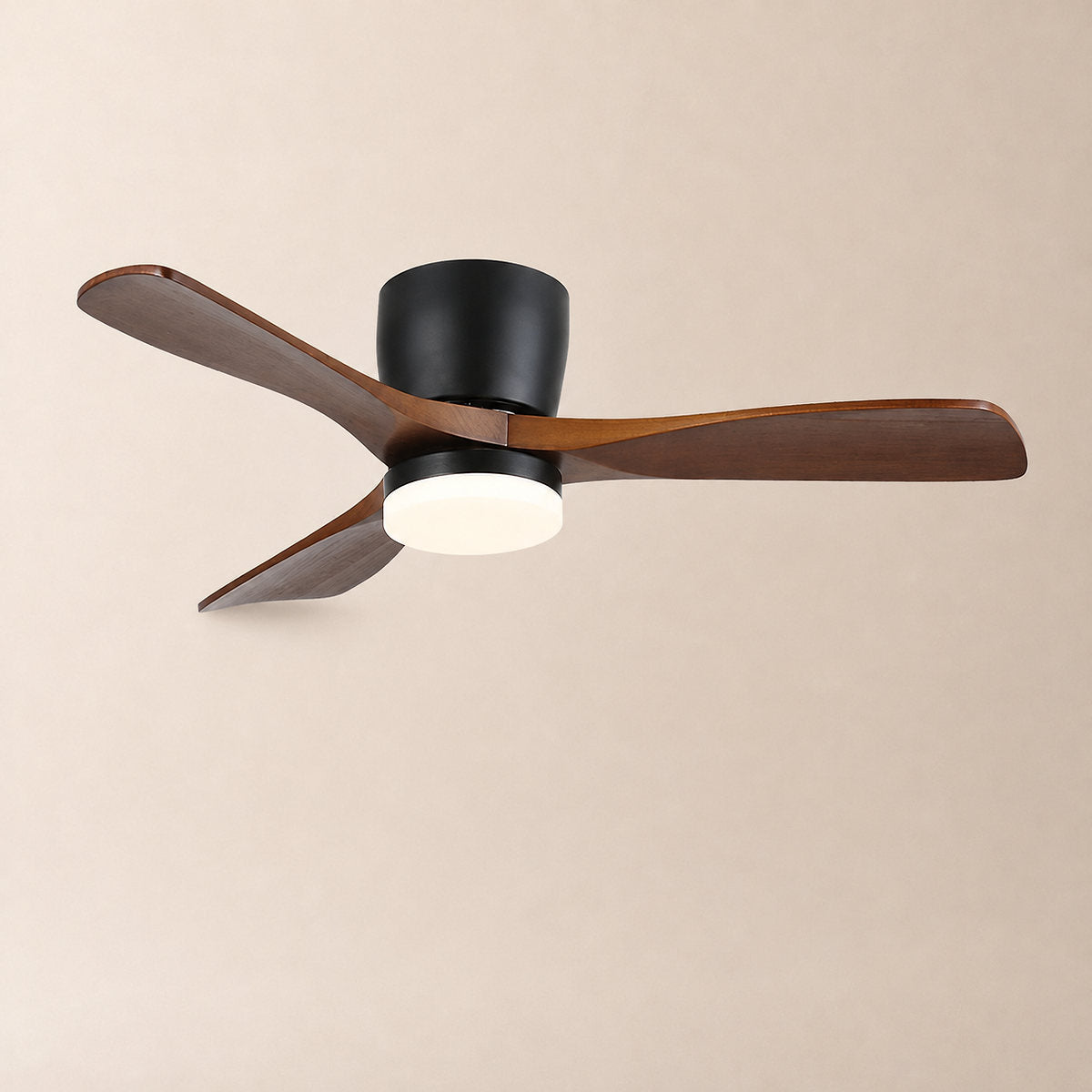 Tricolordeer Contemporary Wood Blade Ceiling Fan Light