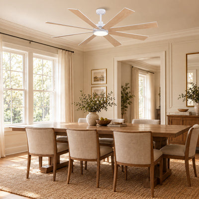 Modern 8-Blade Integrated LED Ceiling Fan