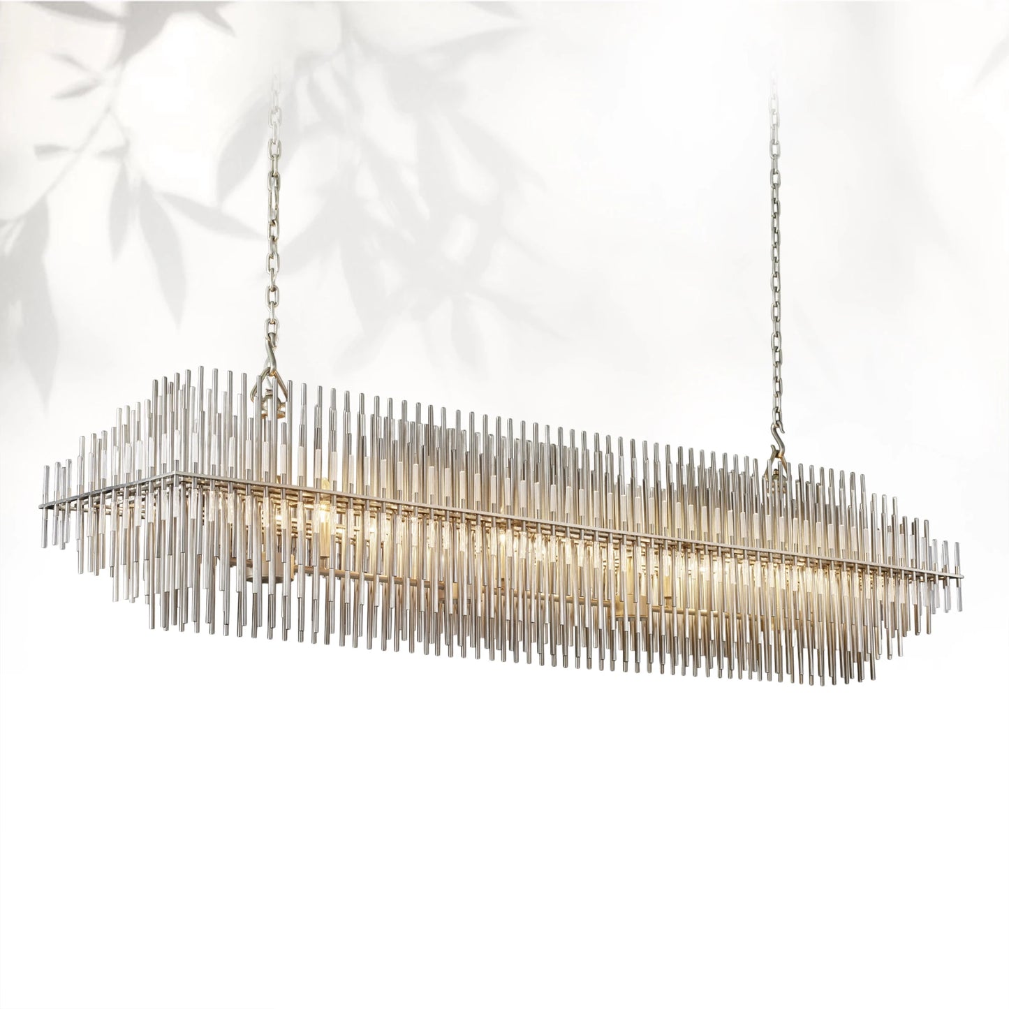 Emile Sculpture Brass Linear Chandelier