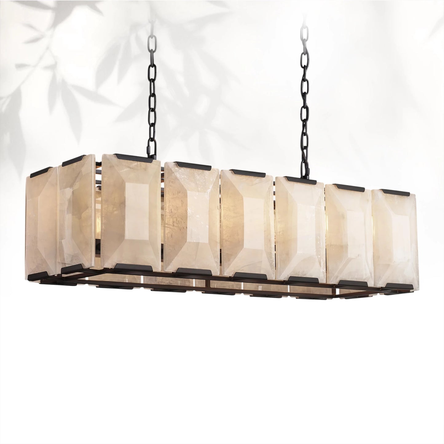 Harlows Calcite Rectangular Chandelier