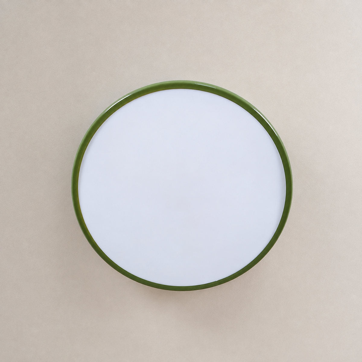 Drift Adjustable Ceiling Light, 11.8~19.7-Inch x H 3.5-Inch, Green, Triac Warm Dimming for Living Room & Bedroom