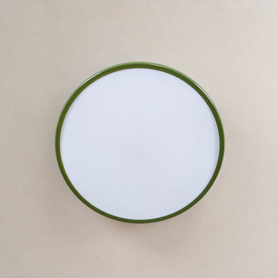 Drift Adjustable Ceiling Light, 11.8~19.7-Inch x H 3.5-Inch, Green, Triac Warm Dimming for Living Room & Bedroom