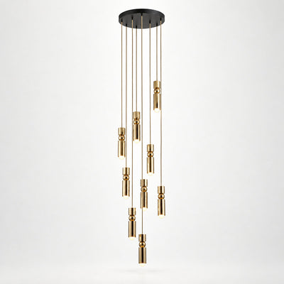 Geometric Cylinder Cluster Pendant Light