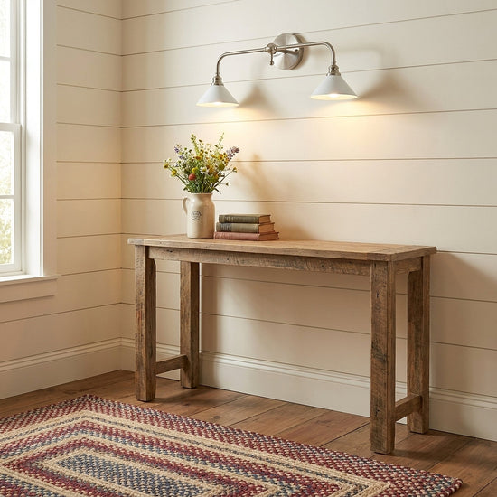 Bridgemont Wall Lamp, 9.1-Inch, Brass & White for Living Room