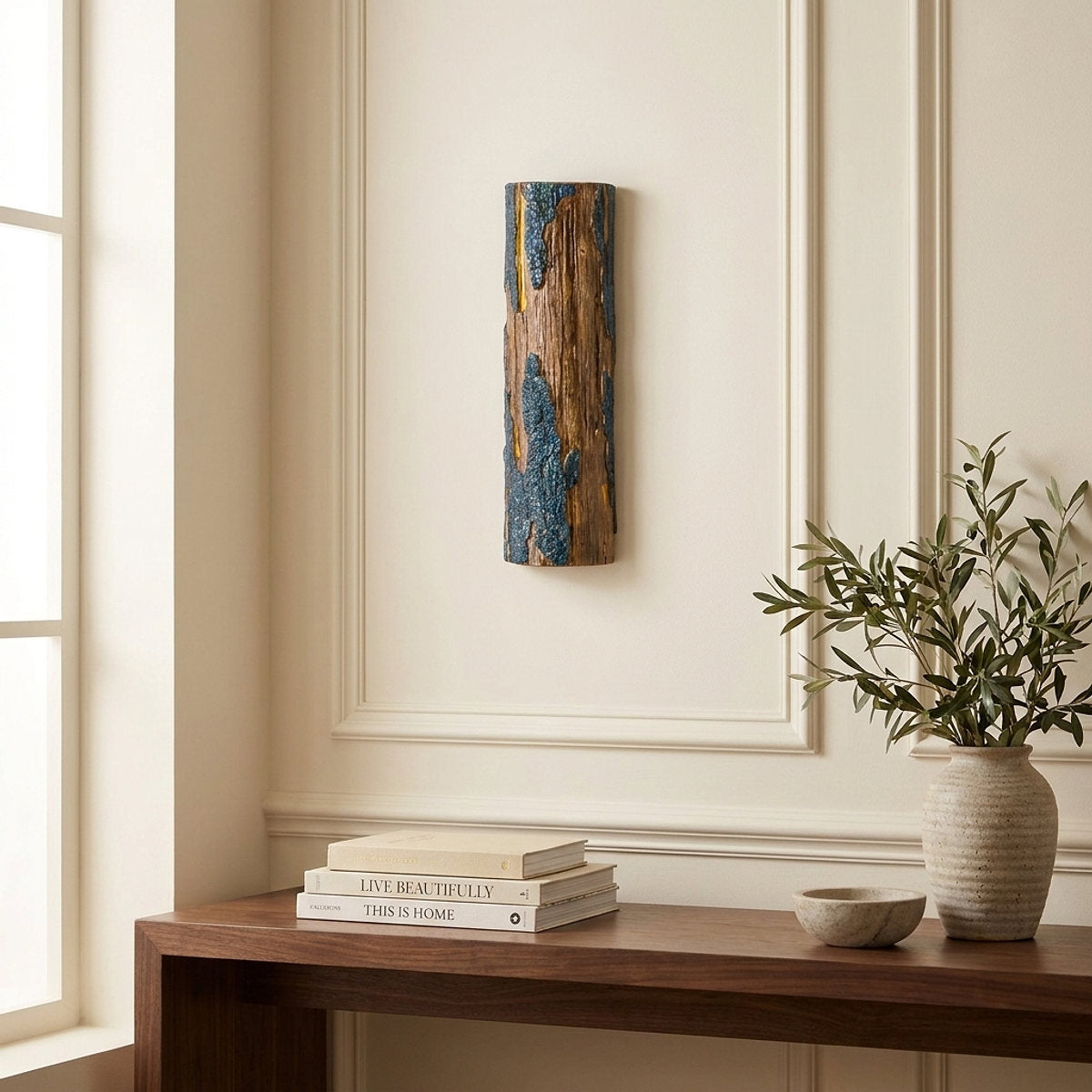 Broken Bark Wall Lamp, 4.7-Inch x H 15-Inch, Warm White for Living Room