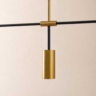 Modern Minimalist Linear Chandelier by Tricolordeer