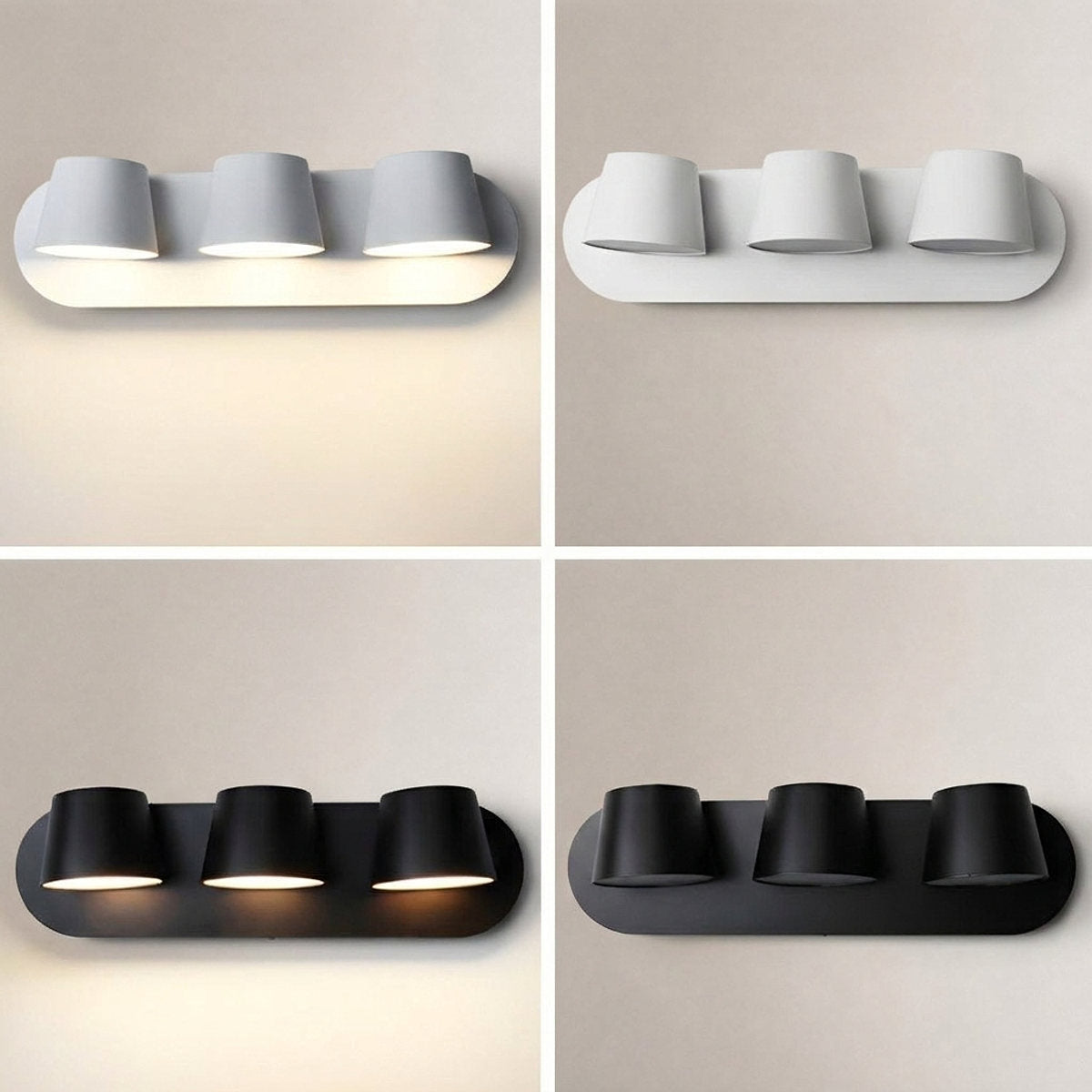 Angle Adjustable Plug-in Wall Lamp, 4.7~15-Inch x H 4.7~3.9-Inch, Black, Warm Light & US Plug for Bedroom & Living Room