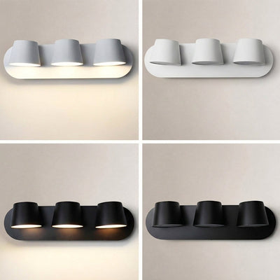 Angle Adjustable Plug-in Wall Lamp, 4.7~15-Inch x H 4.7~3.9-Inch, Black, Warm Light & US Plug for Bedroom & Living Room