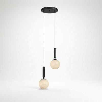 Alabaster Globe Pendant Light Collection for Dining Room & Living Room