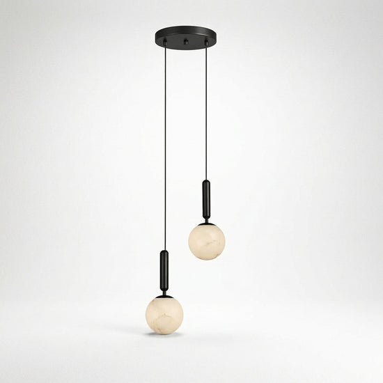 Alabaster Globe Pendant Light Collection for Dining Room & Living Room