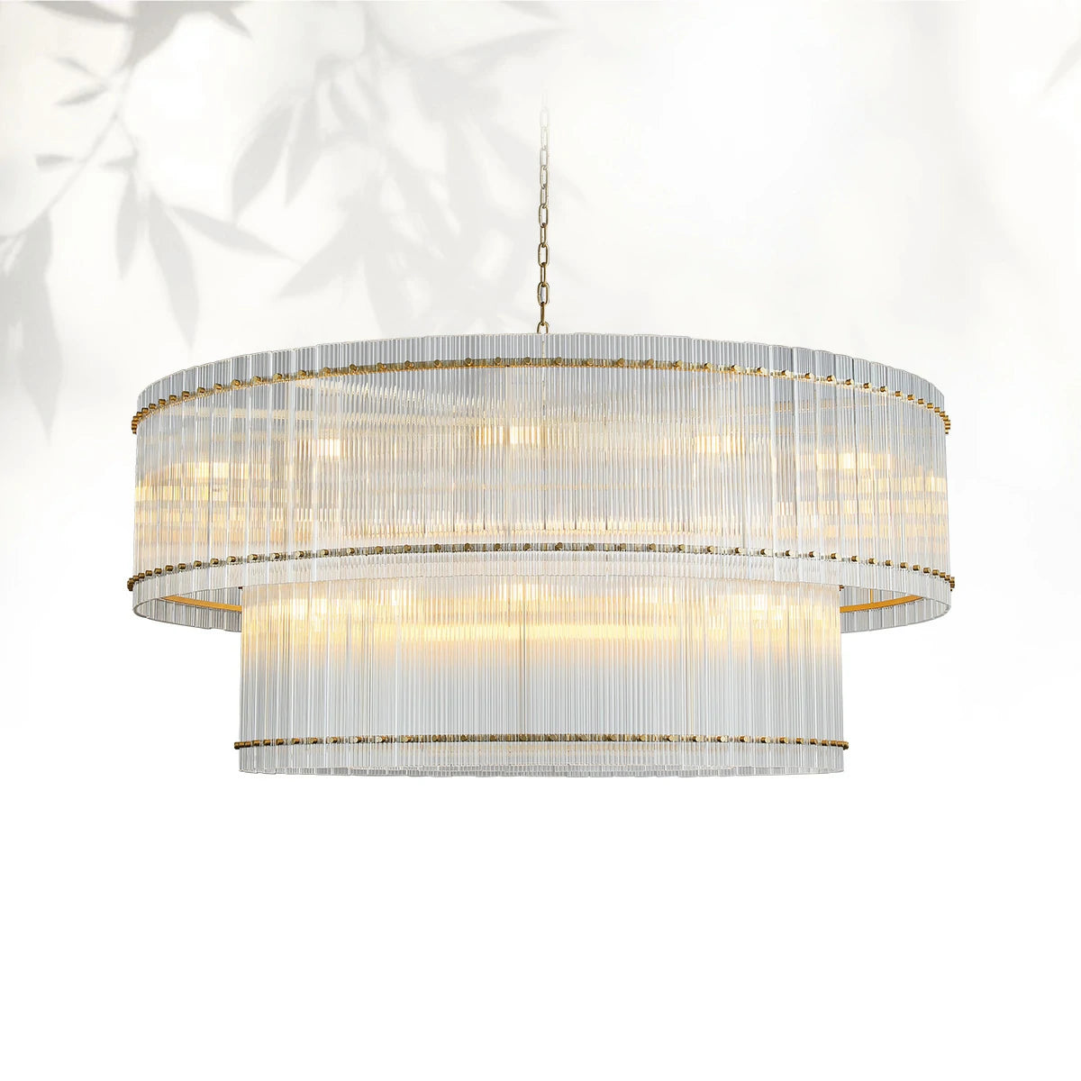Sun Marcus Two-Tier Glass Round Chandelier 22", 37", 48", 60"