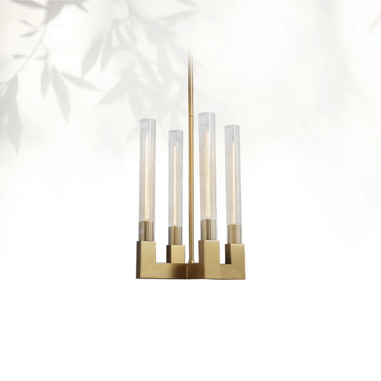 Cannel Glass Round Chandelier