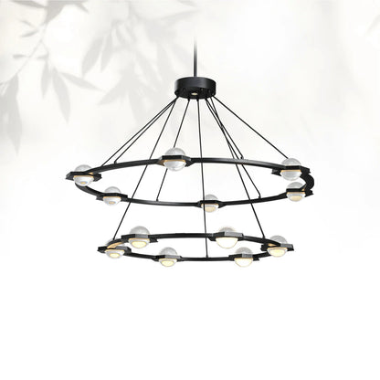 Eclatamt Two-Tier Round Chandelier