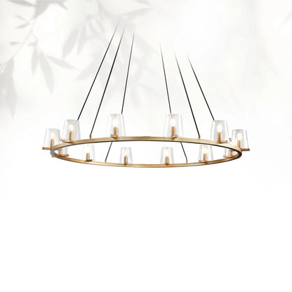 Paricia Glass Round Chandelier 36" 48" 60"