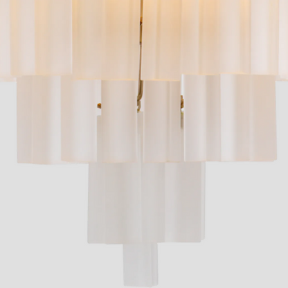 Bethel 3-Tier Glass Round Chandelier 24"