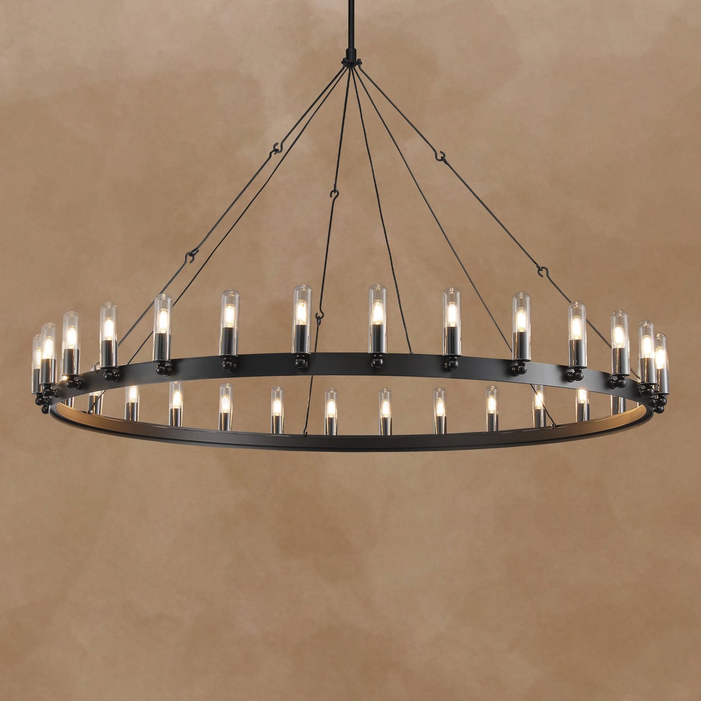 Celestine Vintage Filament Outdoor Round Chandelier