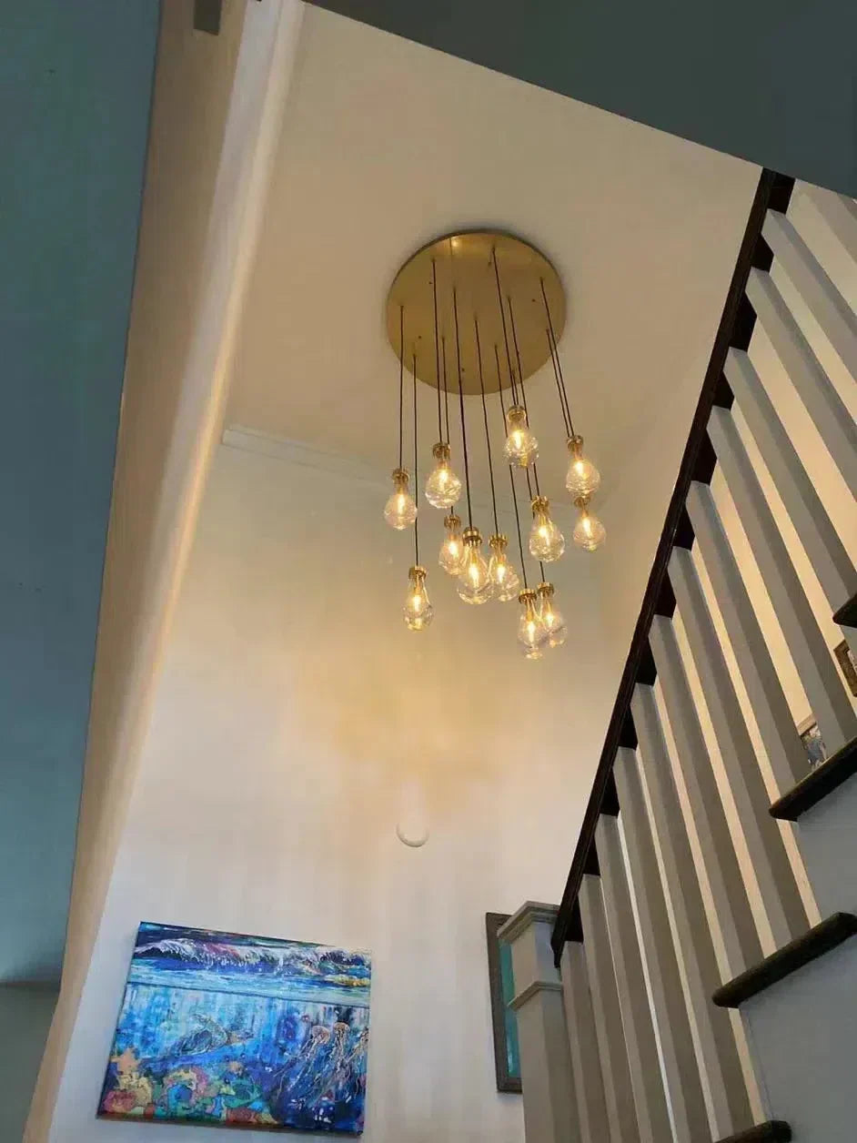 Soltaire Raindrop Round Chandelier 18"