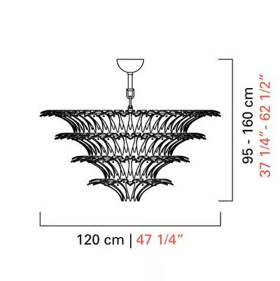 Flower Blossom Art Glass Chandelier for Living Room/Bedroom