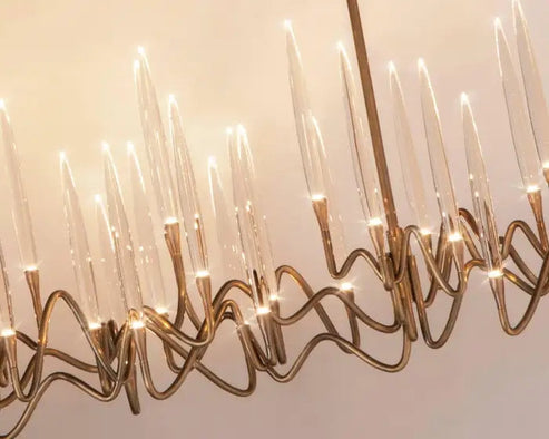 Pezzo Crystal Round Chandelier D33'' 47'' 55''