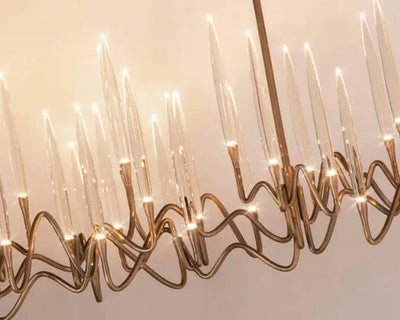 Pezzo Crystal Round Chandelier D33'' 47'' 55''