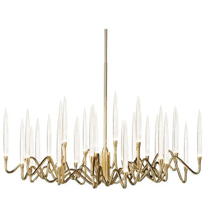 Pezzo Crystal Round Chandelier D33'' 47'' 55''