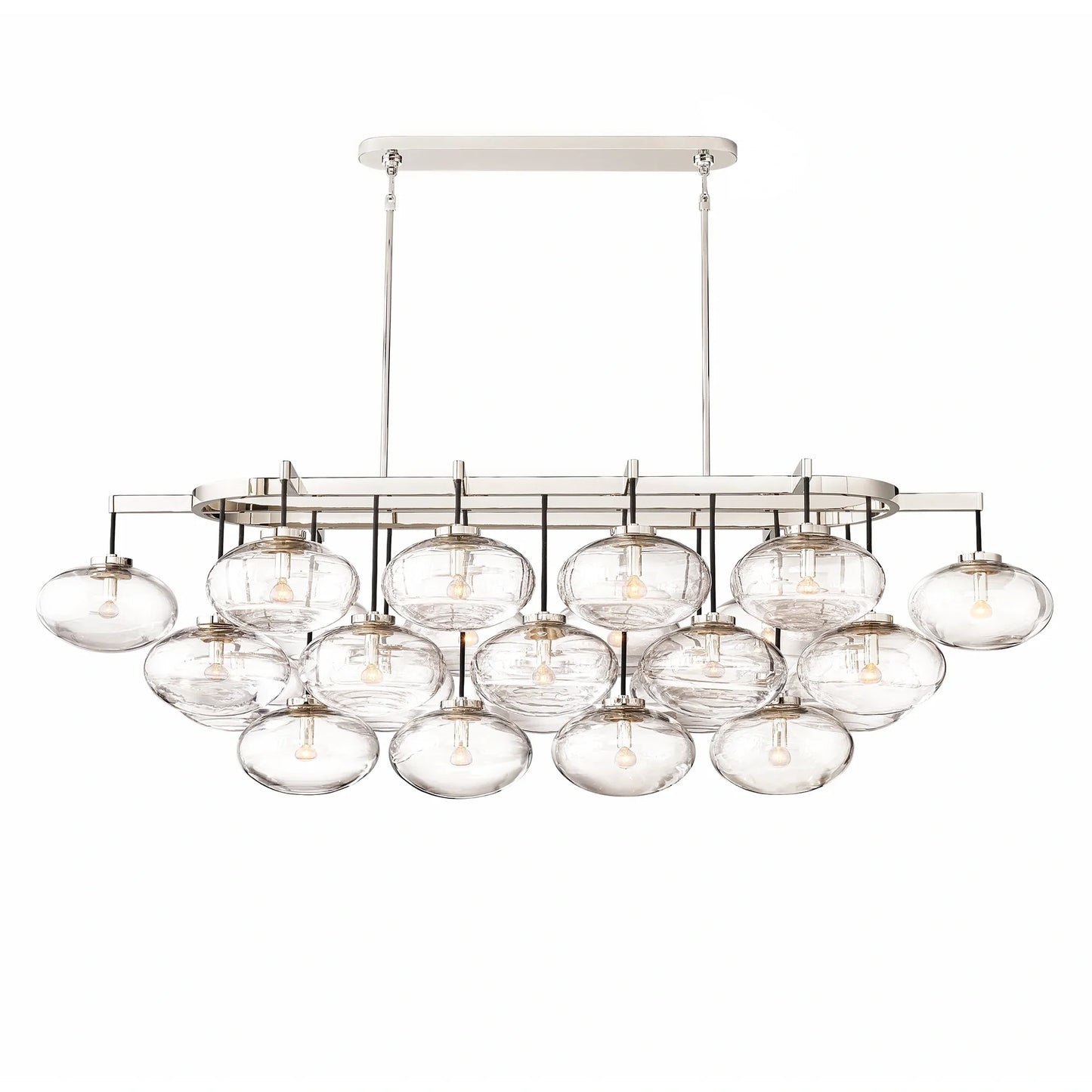 Aurum Clear Glass Linear Chandelier