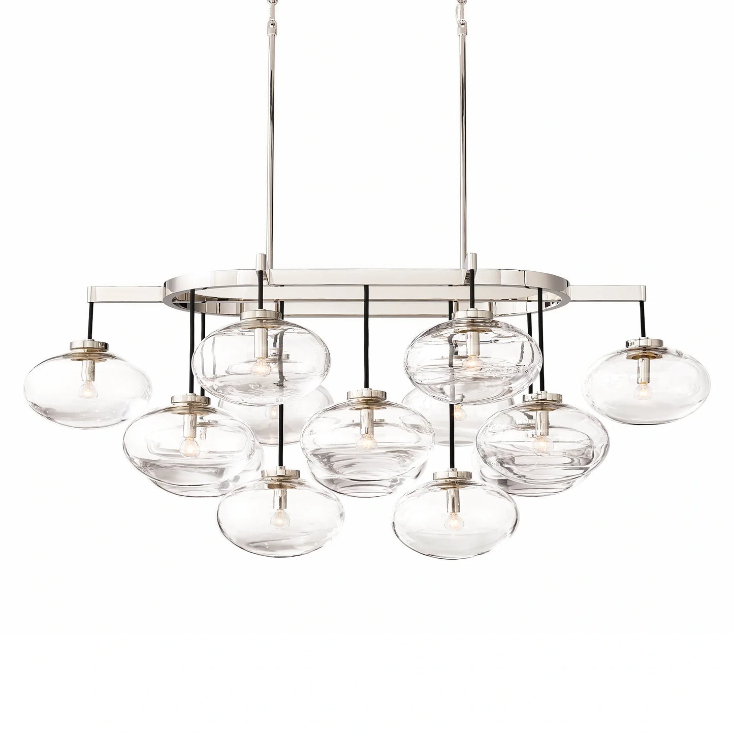 Aurum Clear Glass Linear Chandelier