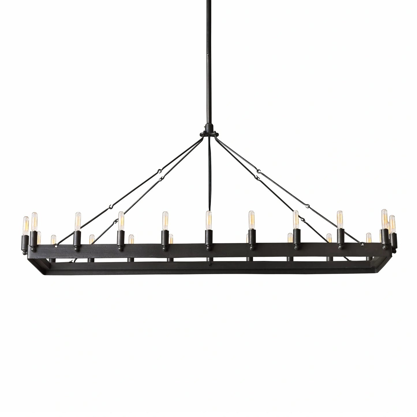 AuraFrame Rectangular Outdoor Chandelier